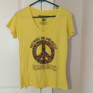 Rolling Stones music is peace t-shirt